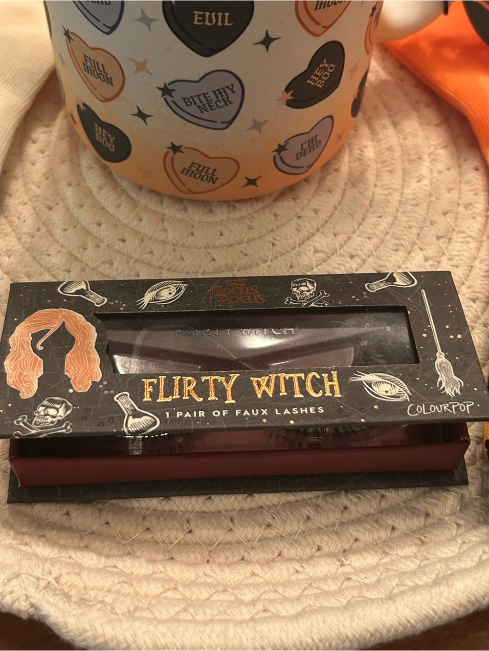 Halloween Bundle. Mug Socks, and Witch Eyelashes - Picture 5 of 8